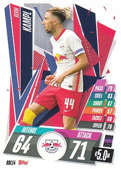 Kevin Kampl RB Leipzig 2020/21 Topps Match Attax CL #RBL14